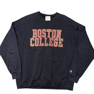 Champion Black Boston College Men's Sweater Size XL